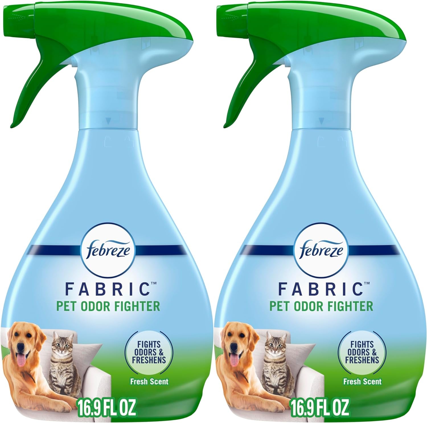 Odor-Fighting Fabric Refresher Pet Odor Fighter, 16.9Oz, Pack of 2