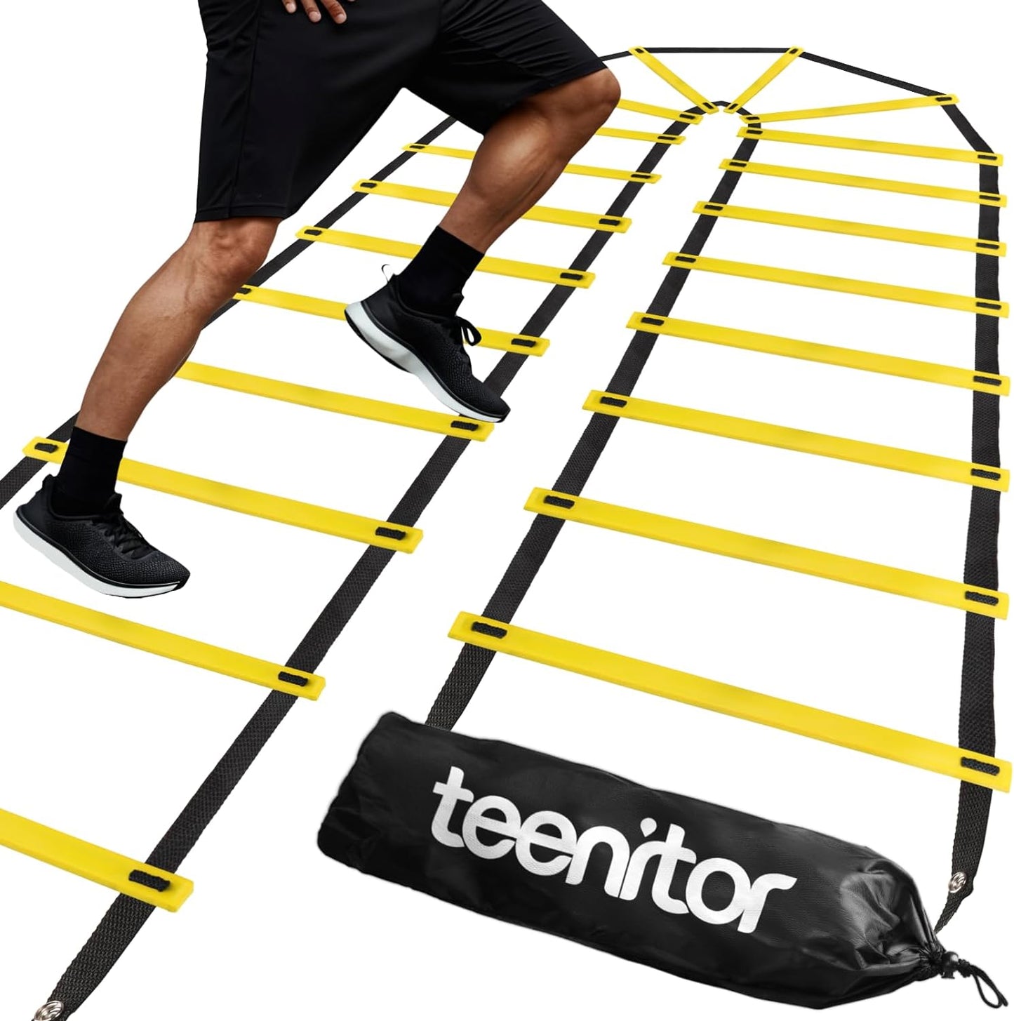 Agility Ladder Speed Ladder Training Ladder for Soccer, Speed, Football Fitness Feet Training Carry Bag Agility Training Equipment