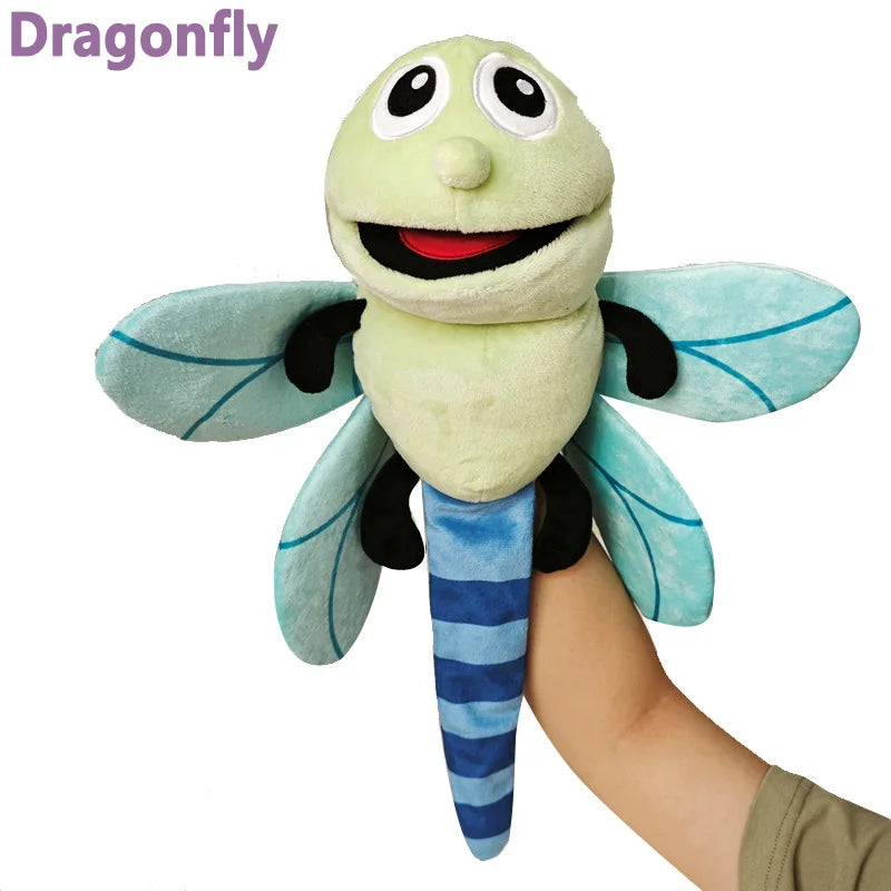 Insect Soft Stuffed Toy Doll Dragonfly Ants Butterfly Ladybug Cospaly Plush Doll Educational Baby Toys Kawaii Hand Finger Puppet