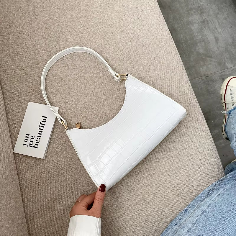 Fashion Exquisite Shopping Bag Retro Casual Women Totes Shoulder Bags Female Leather Solid Color Chain Handbag for Women 2023