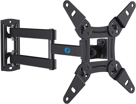 Full Motion TV Monitor Wall Mount Bracket Articulating Arms Swivel Tilt Extension Rotation for Most 13-42 Inch LED LCD Flat Curved Screen Tvs & Monitors, Max VESA 200X200Mm up to 44Lbs by