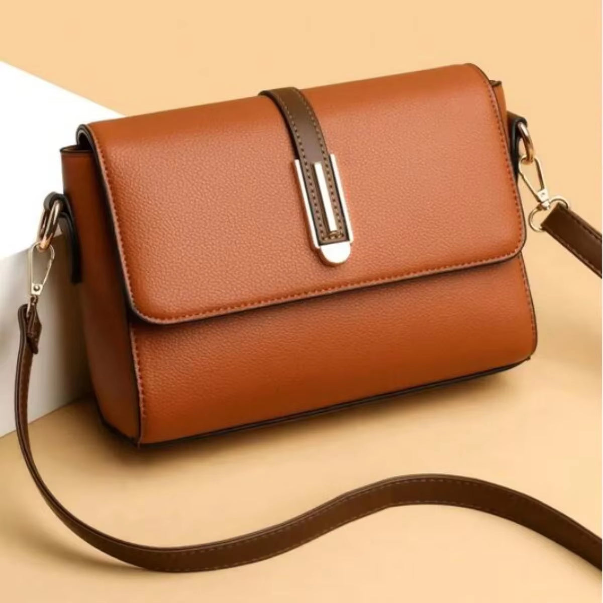 Fashion Crossbody Bag PU Leather Messenger Bag Versatile Sling Shoulder Women'S Bag Small Handbags Sac a Main Femme Bolsas