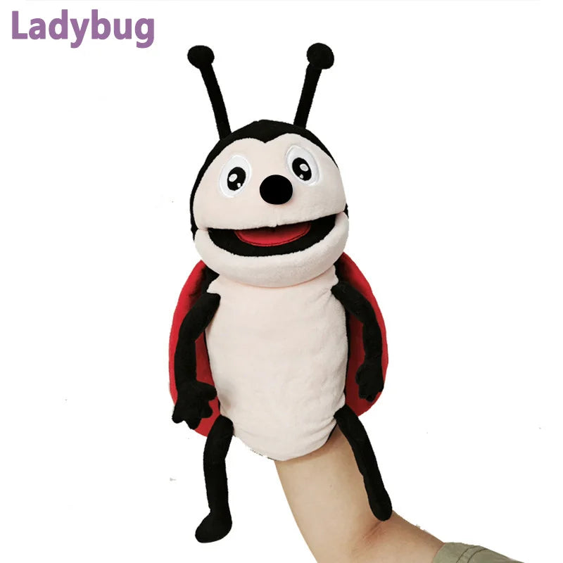 Insect Soft Stuffed Toy Doll Dragonfly Ants Butterfly Ladybug Cospaly Plush Doll Educational Baby Toys Kawaii Hand Finger Puppet