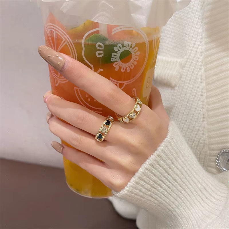 2024 Fashion Love Rings for Women Ins Trendy Luxury Niche Design Index Finger Ring Adjustable Opening Wedding Ring Boho Vintage