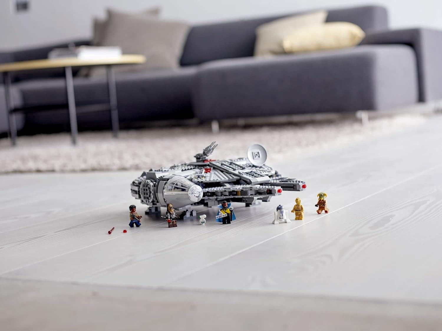 Star Wars Millennium Falcon 75257 Building Set - Starship Model with Finn, Chewbacca, Lando Calrissian, Boolio, C-3PO, R2-D2, and D-O Minifigures, the Rise of Skywalker Movie Collection