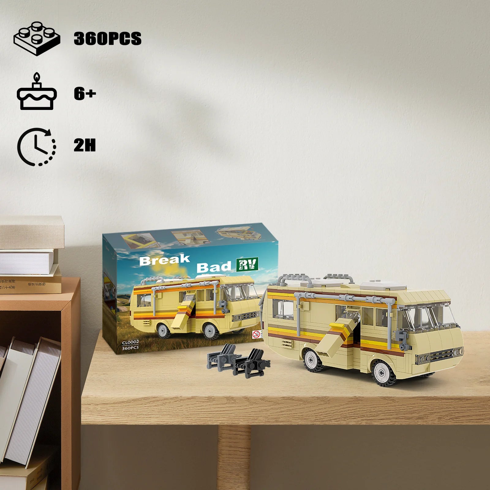 MOC Moive Series 2024 New Breaking Bad Car Building Blocks Kit Vehicle Toy for Children Kid Birthday Gift Wholesale Dropshipping