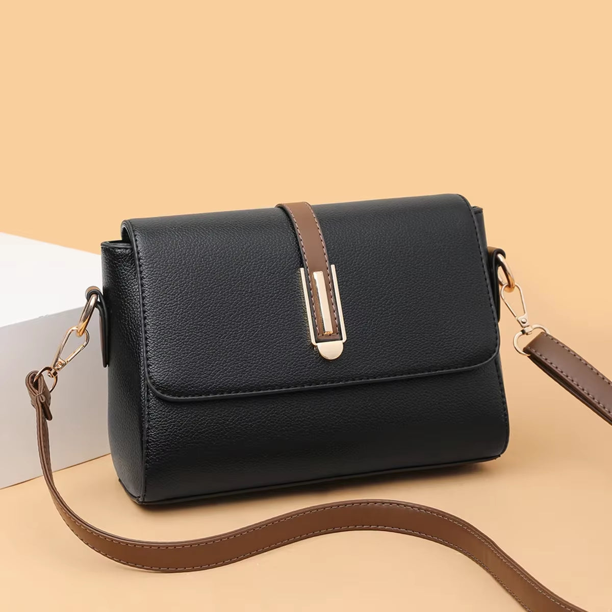 Fashion Crossbody Bag PU Leather Messenger Bag Versatile Sling Shoulder Women'S Bag Small Handbags Sac a Main Femme Bolsas