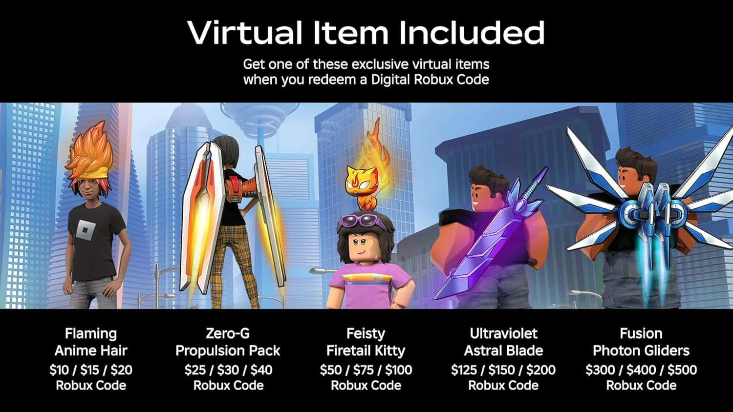 Digital Gift Code for 1,700 Robux [Redeem Worldwide - Includes Exclusive Virtual Item] [Online Game Code]