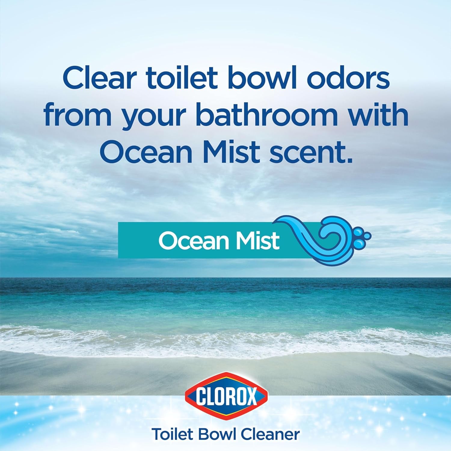 Toilet Bowl Cleaner, Clinging Bleach Gel, Ocean Mist - 24 Ounces, Pack of 2