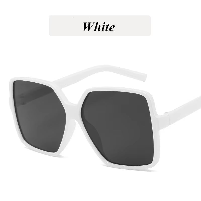 Fashion Classic Oversize Sunglasses Women Square Glasses Driving Outdoor Gradient Travel Mirror Sunglasses Plastic Frame Uv400