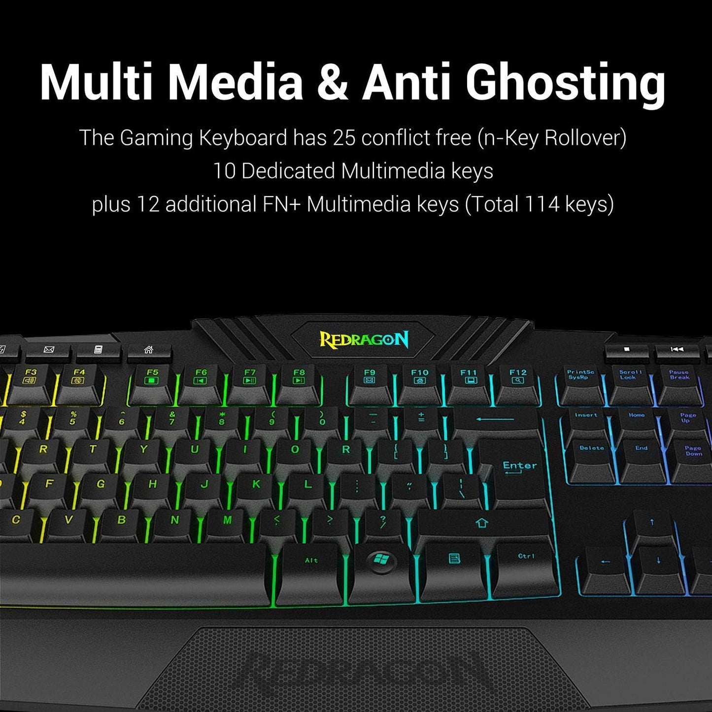 S101 Gaming Keyboard, M601 Mouse, RGB Backlit Gaming Keyboard, Programmable Backlit Gaming Mouse, Value Combo Set [New Version]