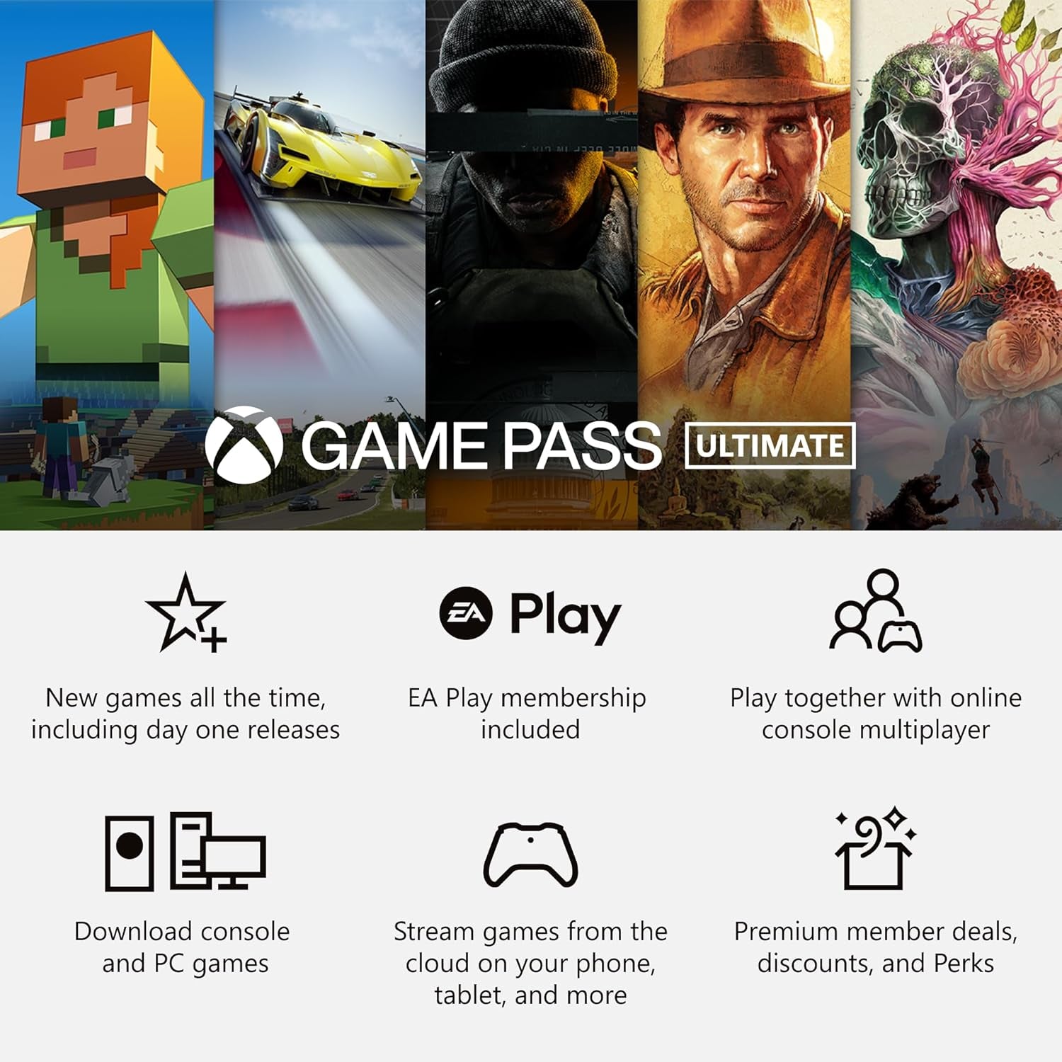 Game Pass Ultimate – 1 Month Membership –  Series X|S,  One, Windows [Digital Code]