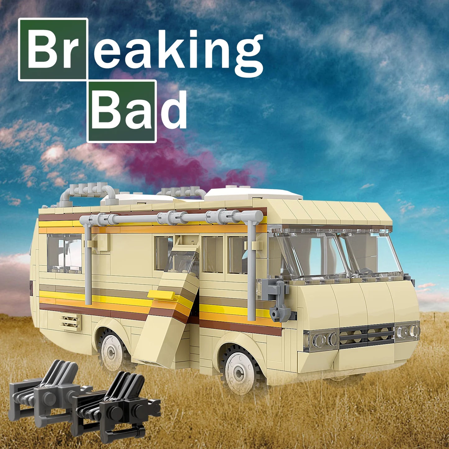 MOC Moive Series 2024 New Breaking Bad Car Building Blocks Kit Vehicle Toy for Children Kid Birthday Gift Wholesale Dropshipping