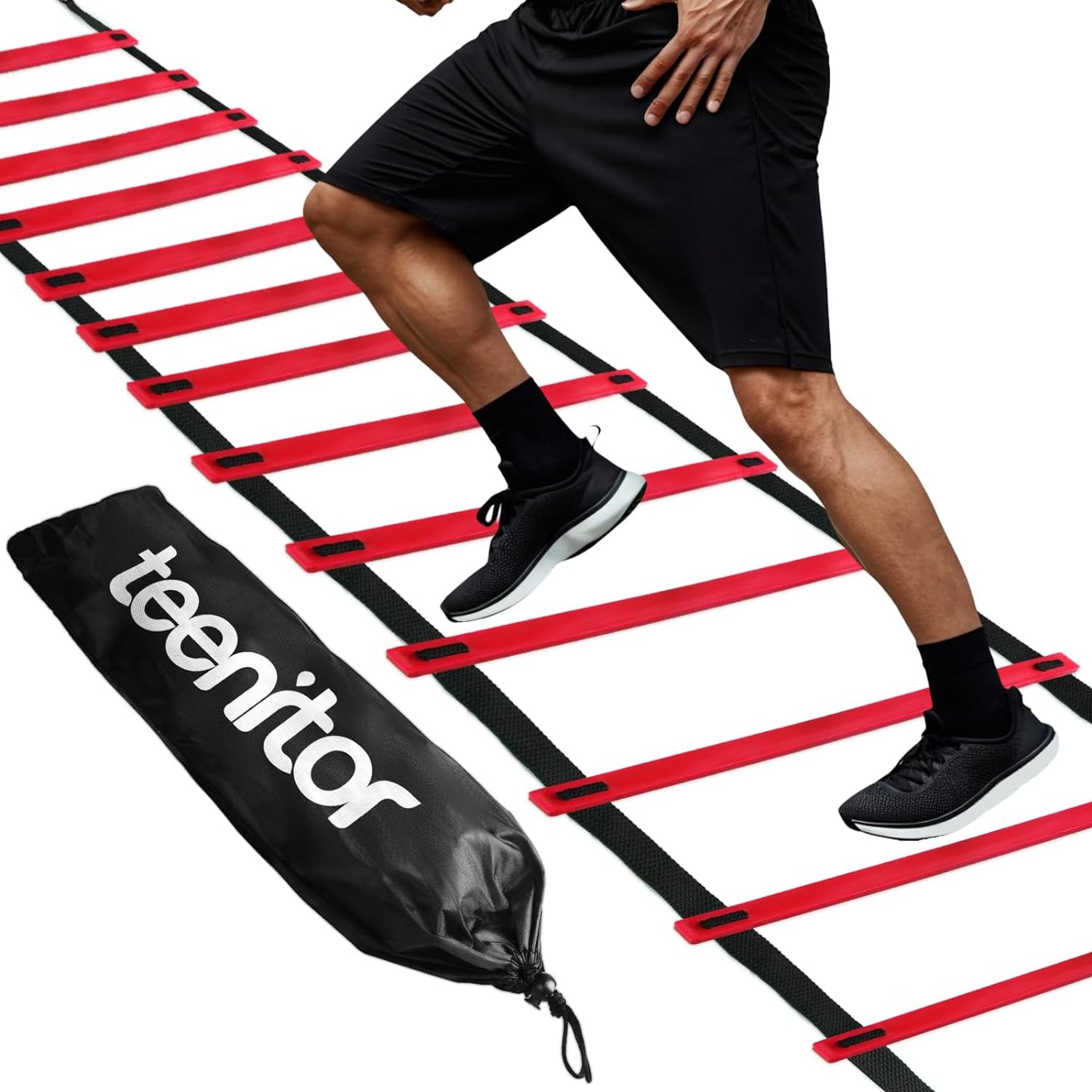 Agility Ladder Speed Ladder Training Ladder for Soccer, Speed, Football Fitness Feet Training Carry Bag Agility Training Equipment