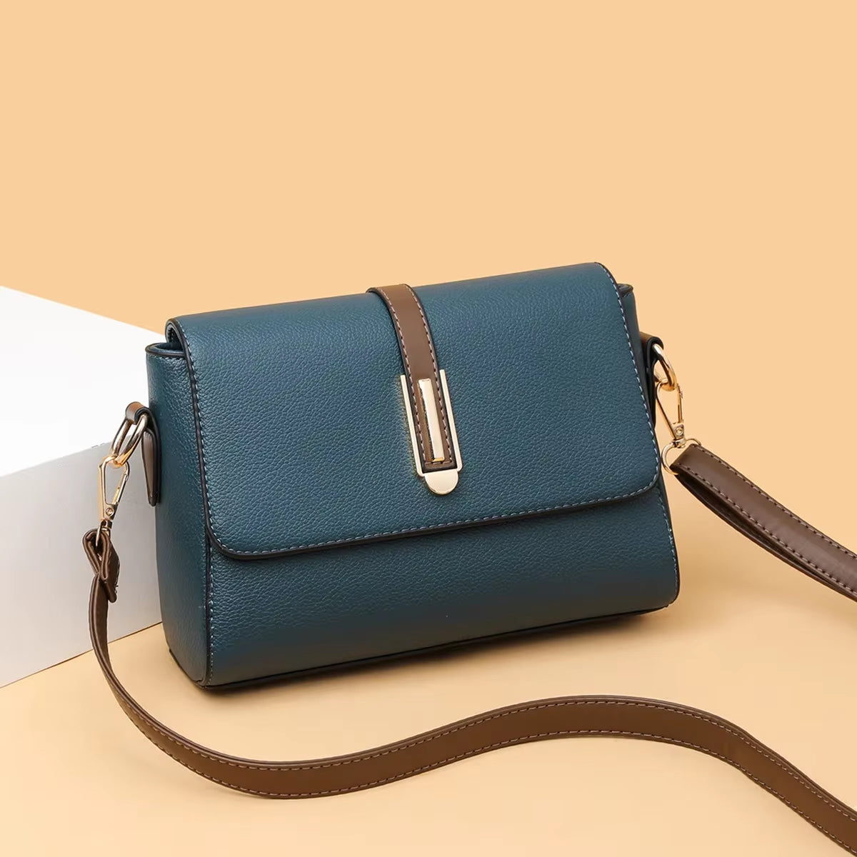 Fashion Crossbody Bag PU Leather Messenger Bag Versatile Sling Shoulder Women'S Bag Small Handbags Sac a Main Femme Bolsas