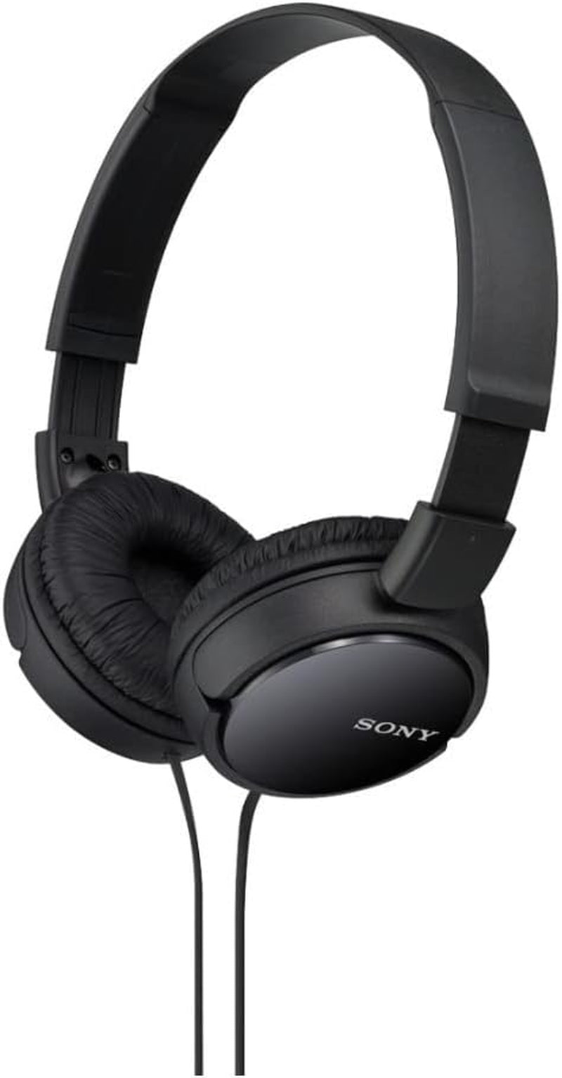 ZX Series Wired On-Ear Headphones, Black MDR-ZX110