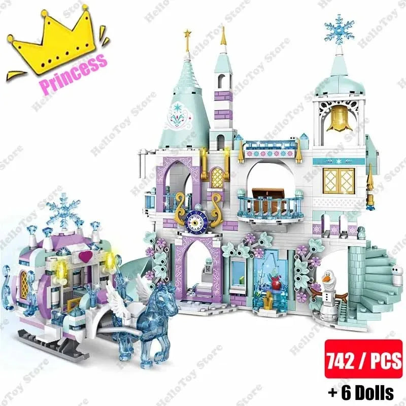 2024 Girls Friendship Tree House Villa Castle Building Blocks Classic Friends Girl'S Model Figures Toys for Kids Birthday Gift