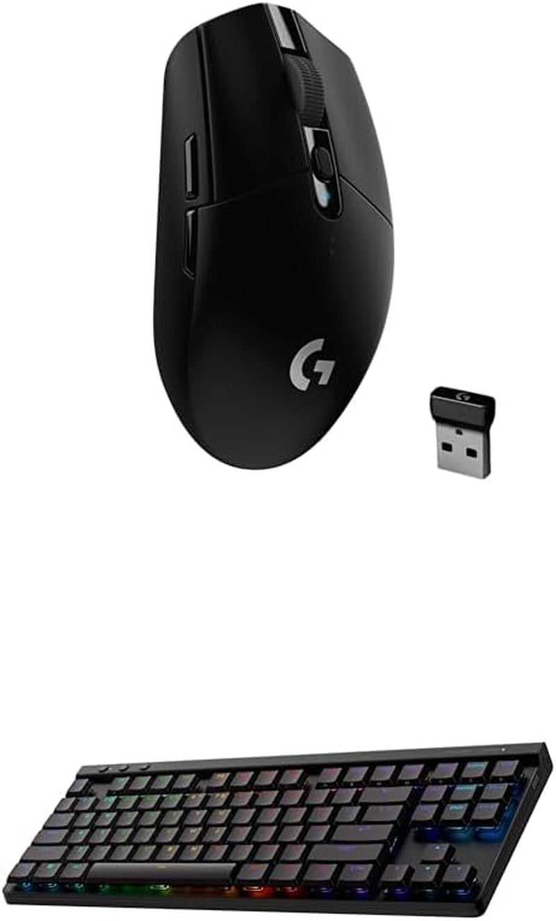 305 LIGHTSPEED Wireless Gaming Mouse, Hero 12K Sensor, 12,000 DPI, Lightweight, 6 Programmable Buttons, 250H Battery Life, On-Board Memory, Pc/Mac - Black