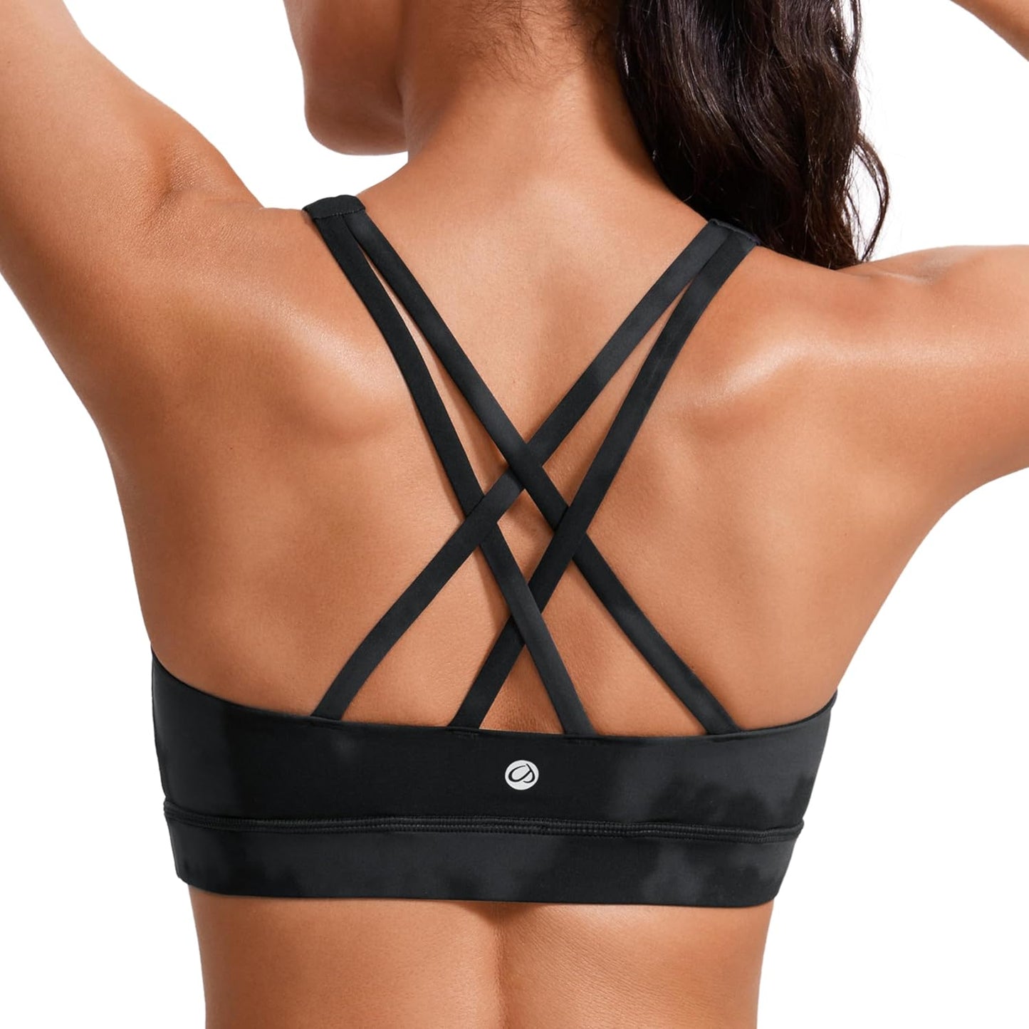 Women'S Strappy Sports Bras Fitness Workout Padded Yoga Bra Criss Cross Back