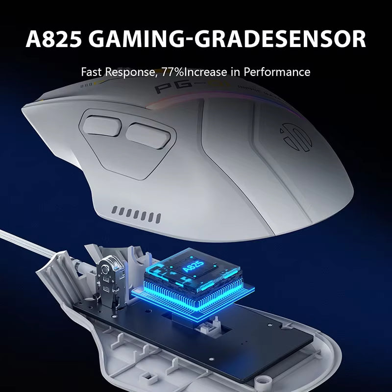 PG1 Wired Gaming Mouse Ergonomic E-Sports Macro Programming RGB Competitive Peripheral [Hardware Macro +1000 Return Rate]