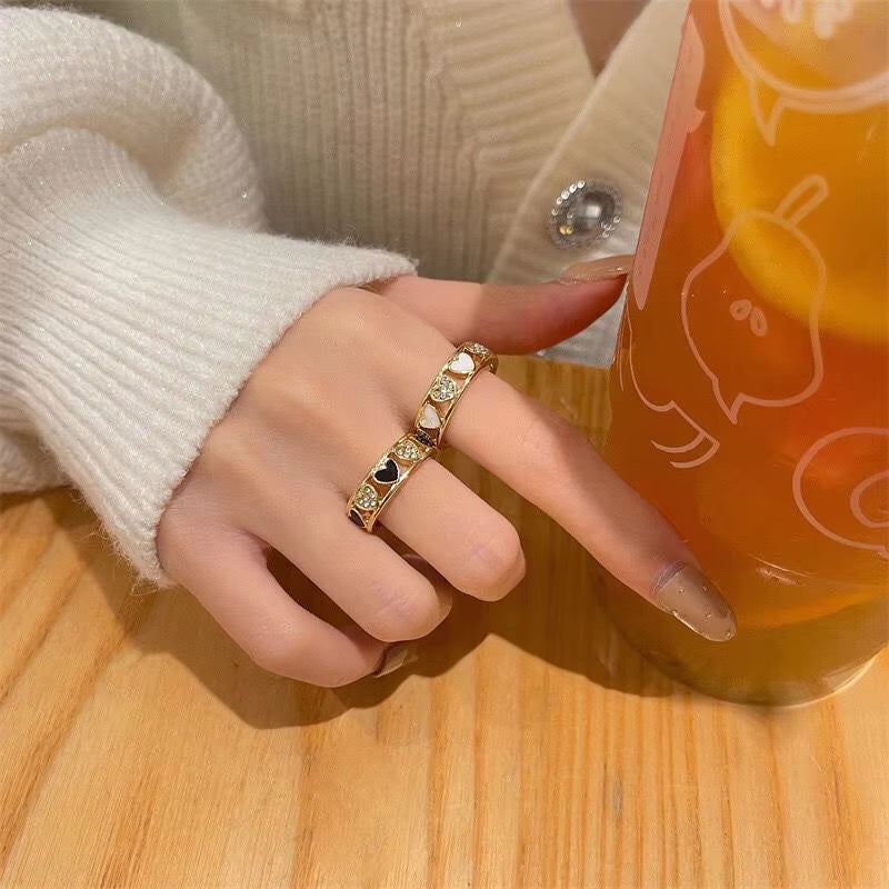 2024 Fashion Love Rings for Women Ins Trendy Luxury Niche Design Index Finger Ring Adjustable Opening Wedding Ring Boho Vintage