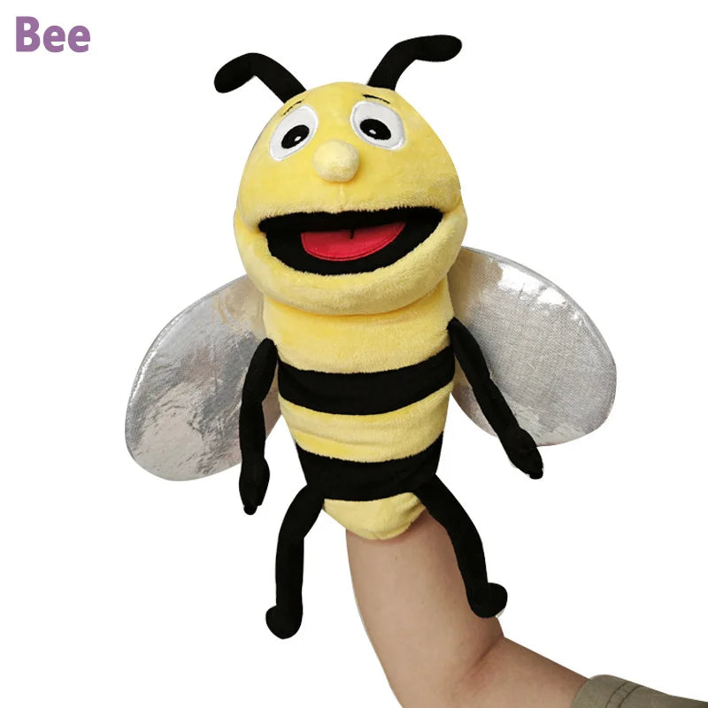 Insect Soft Stuffed Toy Doll Dragonfly Ants Butterfly Ladybug Cospaly Plush Doll Educational Baby Toys Kawaii Hand Finger Puppet