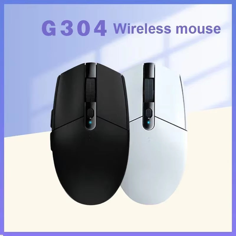 G304 Computer Gaming 2.4G Wireless Mouse Ergonomic Mouse HERO Engine 12000DPI for LOL PUBG Fortnite Overwatch Bluetooth