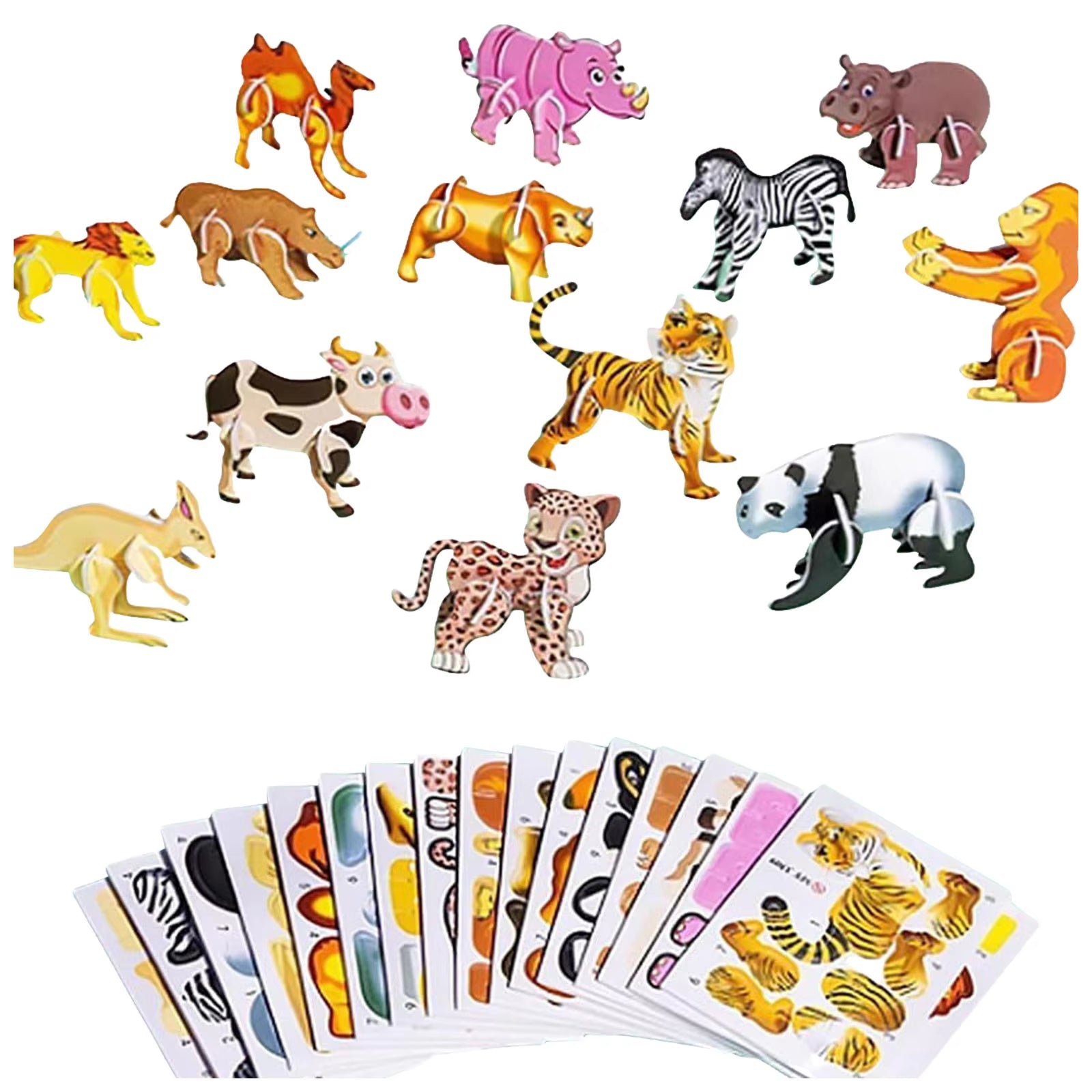 Animal Catch Pole 4Ft Disposables Educational Puzzle 2024 New Puzzles for Kids Toys Stimulate Learning and Girl Stem Age 3-4