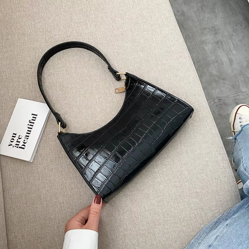 Fashion Exquisite Shopping Bag Retro Casual Women Totes Shoulder Bags Female Leather Solid Color Chain Handbag for Women 2023