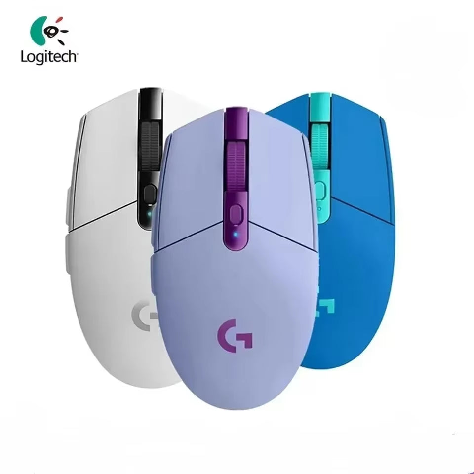 G304 Computer Gaming 2.4G Wireless Mouse Ergonomic Mouse HERO Engine 12000DPI for LOL PUBG Fortnite Overwatch Bluetooth